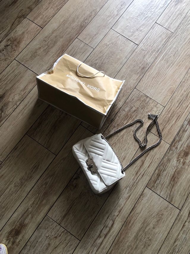 Borsetta tracolla michael kors bianca