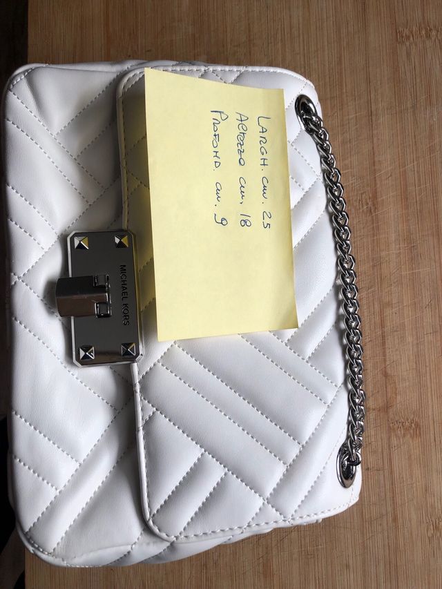 Borsetta tracolla michael kors bianca