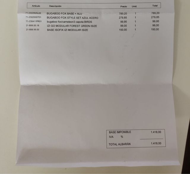 Carrito bebé Bogaboo FOX