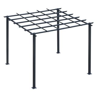 Gazebo Pergola da Giardino 3x3m Decorabile con Ra