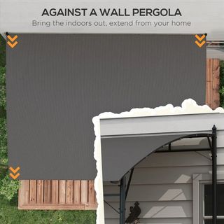 Pergola Gazebo con 3 Fori di Drenaggio, in Metallo