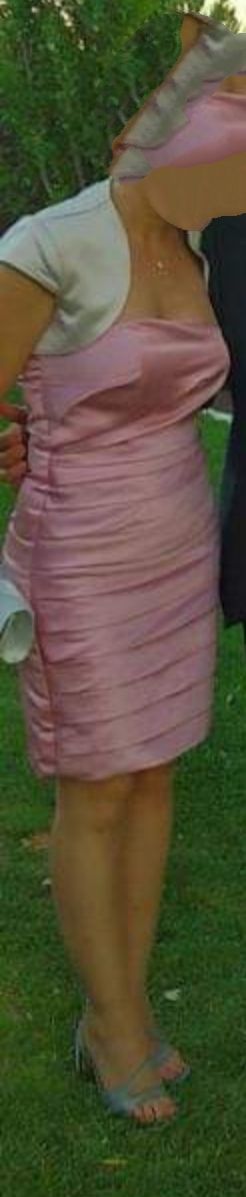 Vestido fiesta rosa talla 38