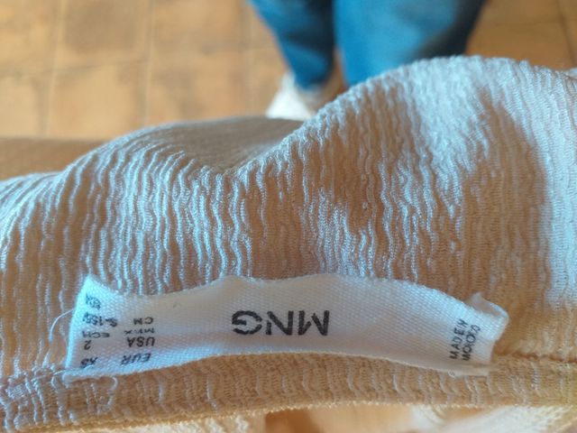 Vestito estivo Mango elegante maniche a sbuffo