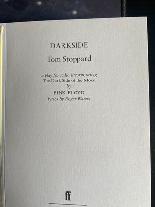 Darkside Tom Stoppard libro + 2 cds