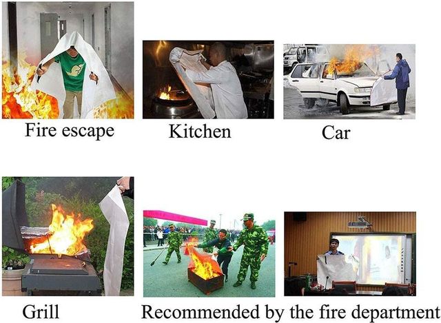 Protege tu Hogar con Esta Manta Ignífuga de 1mx1m