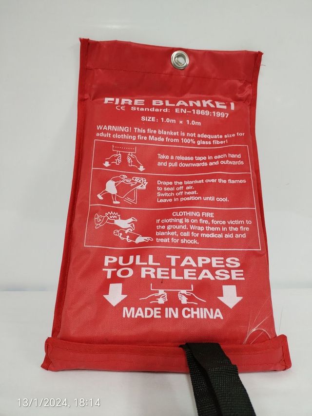 Protege tu Hogar con Esta Manta Ignífuga de 1mx1m