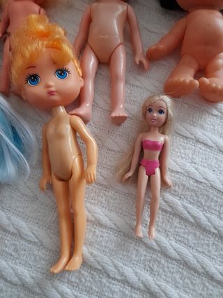 Lote de Muñecas pequeñas  7 muñecas x 5€ 