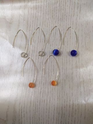 Pendientes Plata y cuarzo