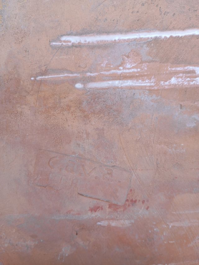 Mattonella vintage in maiolica 