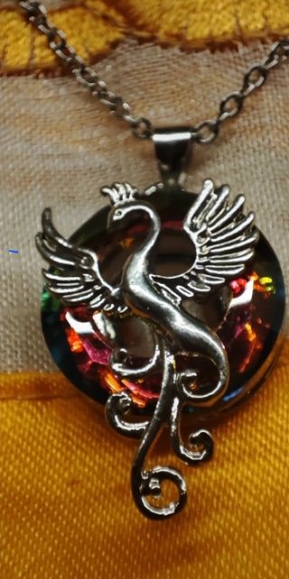 Collana araba fenice cristallo giada top