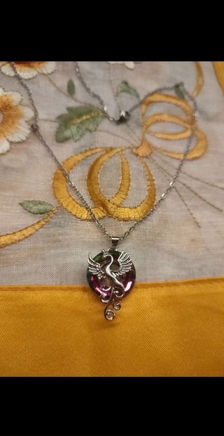 Collana araba fenice cristallo giada top