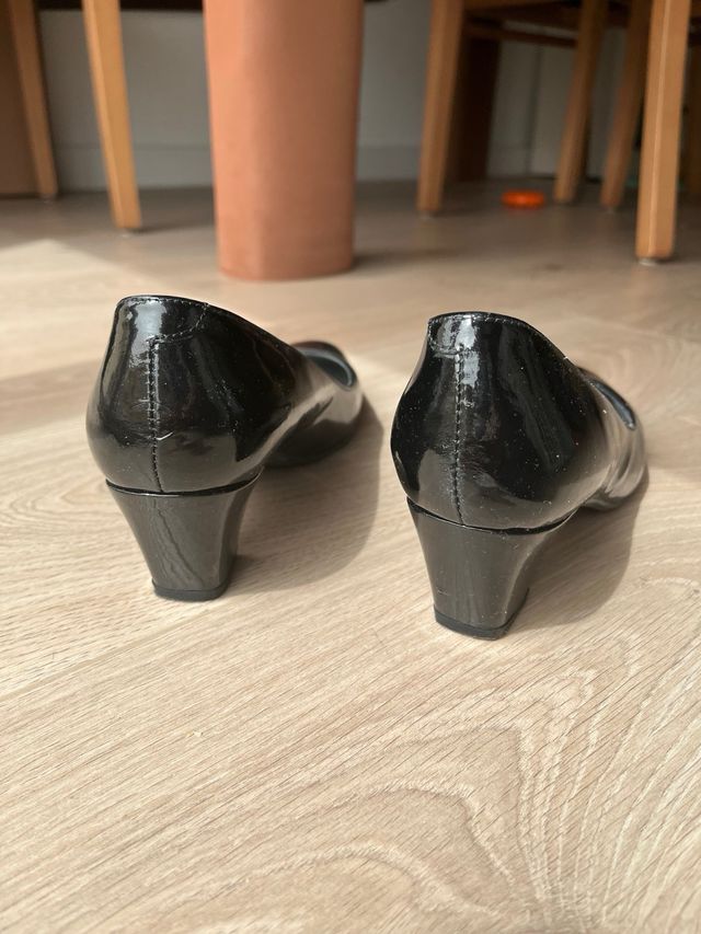 Zapatos tacon de charol