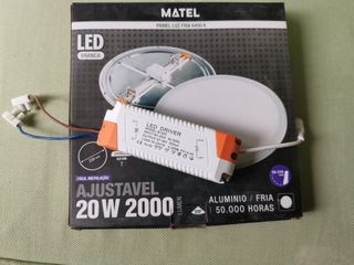 Downlight Matel Luz fría 6400k 20W. Led