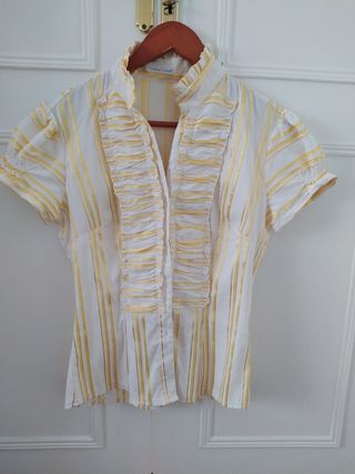 Victoria Durán Camisa de verano manga corta T40