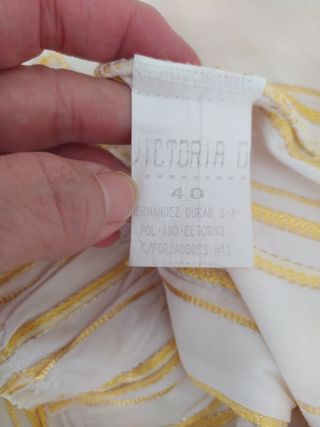 Victoria Durán Camisa de verano manga corta T40