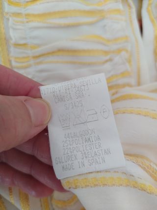 Victoria Durán Camisa de verano manga corta T40