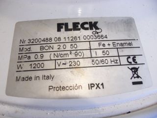 CALDERA / TERMO ELÉCTRICO FLECK 50Lt.