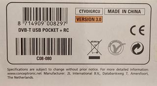 Conceptronic Digital TV DVB-T2 USB 2.0