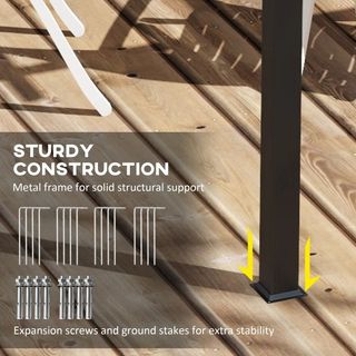  Pergola da Giardino con Tetto Retrattile e Tende,