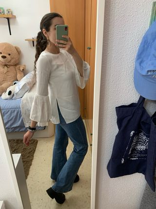 Blusa blanca de Zara