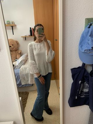 Blusa blanca de Zara