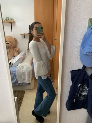 Blusa blanca de Zara