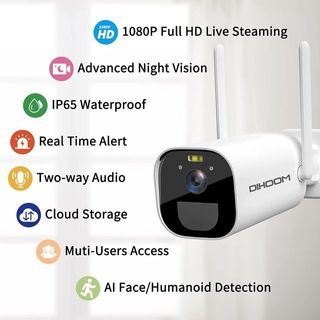 *Cámara vigilancia WiFi con batería 10400mAh*