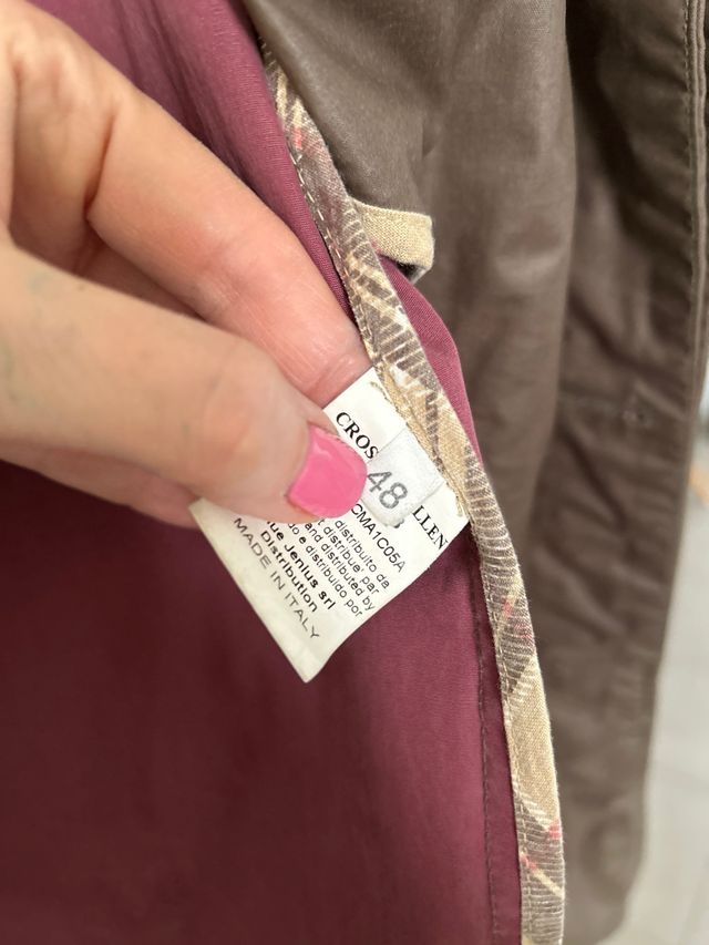 Gabardina engomada para hombre