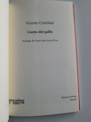 "Canto del Gallo" de Vicente Cristóbal López
