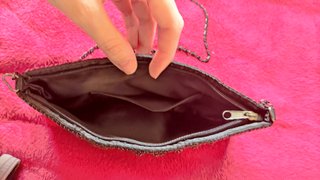Bolso negro de fiesta