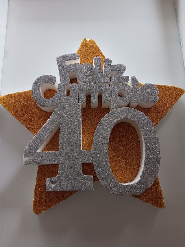 Cartel 40 cumpleaños