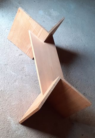 Pie de Madera Maciza de Norte para Mesa de Centro