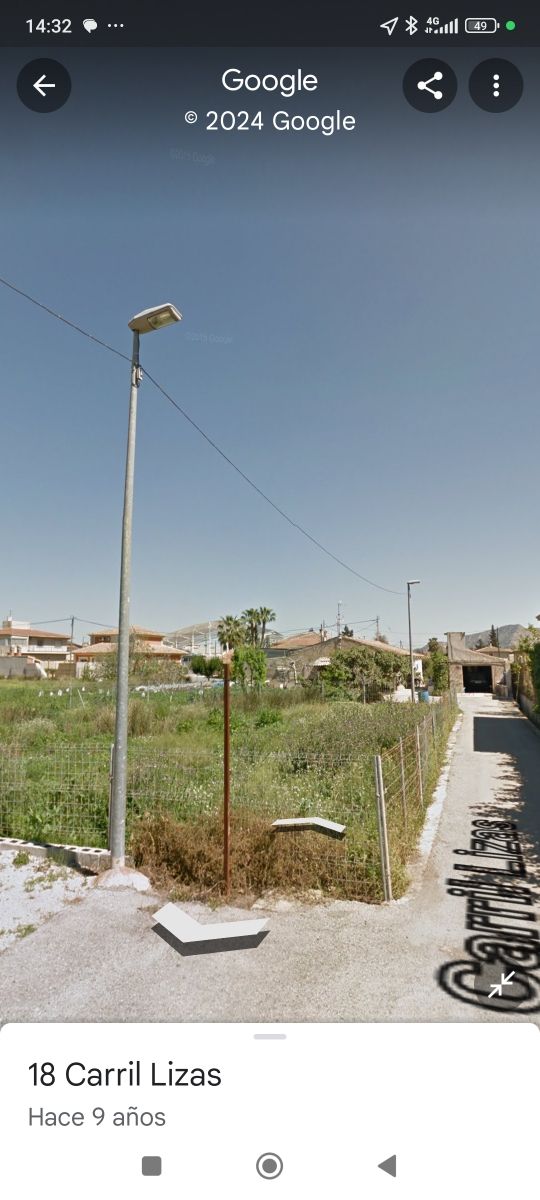 Terreno rustico carril los lizas, patiño