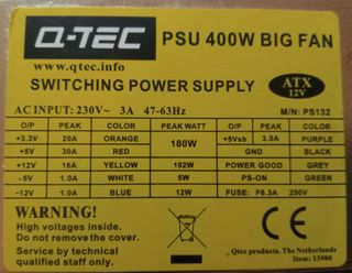 Alimentatore PC 400W