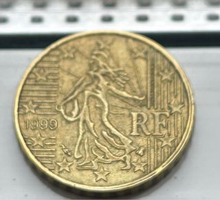 Moneda de 10 céntimos Francia 1999