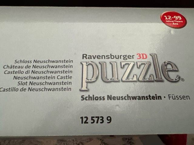 Puzzle 3D Castillo de Neuschwanstein