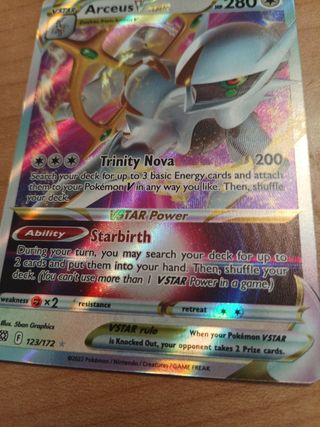 Carta arceus V-star Pokémon