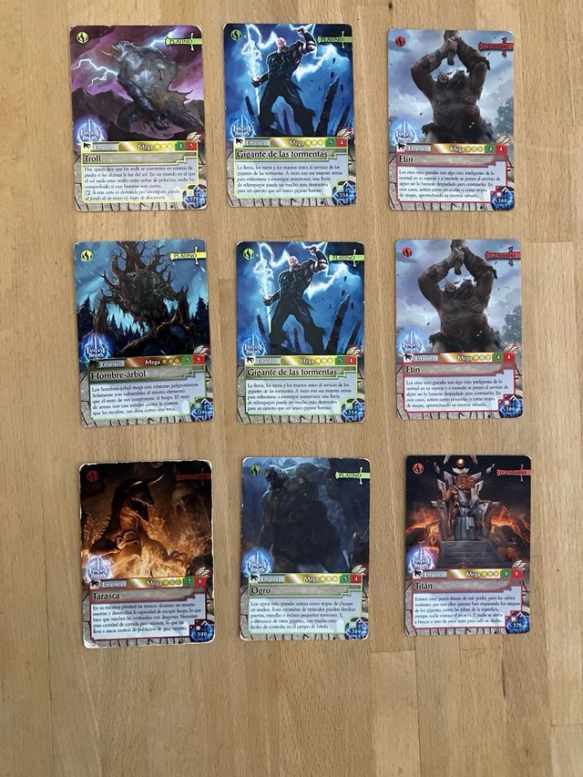 Cartas fantasy riders colección 2