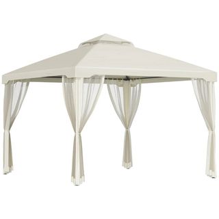 Gazebo da Giardino 3x3m con Zanzariera, Struttura 