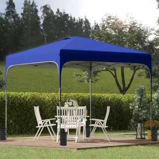 Gazebo Pieghevole 2.5x2.5 m con Altezza Regolabile