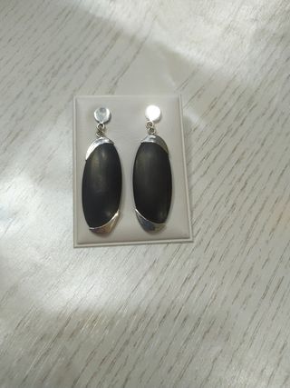 Pendientes Plata y madera