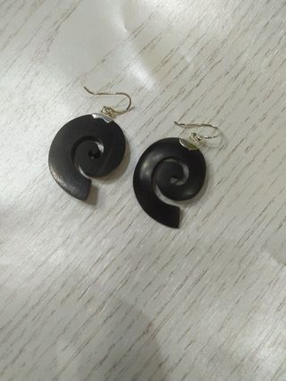 Pendientes Plata y madera