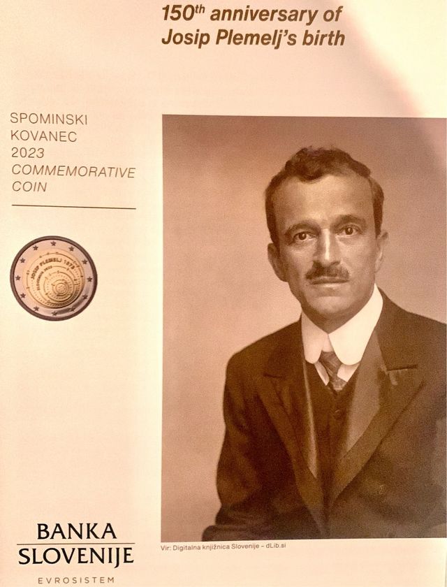 Moneda 2€ Eslovenia 2023 Josip en calidad PROOF