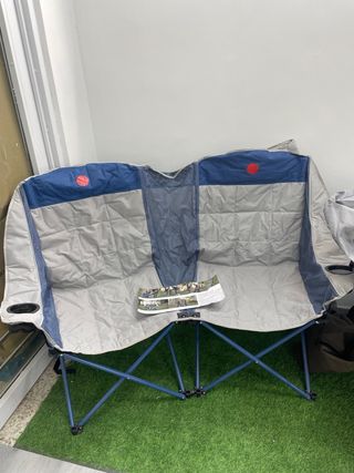 Silla Doble Plegable de Camping.