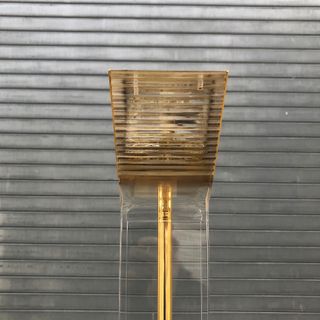 Lámpara de pie halógena Diseño acrílico años 80