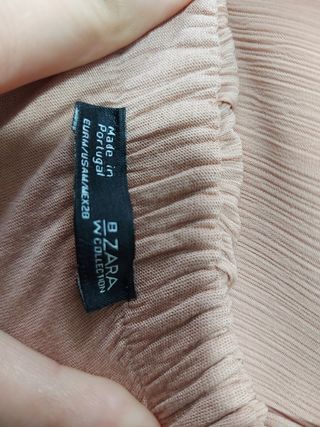 Vestido Zara rosa palo M