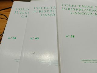 JURISPRUDENCIA CANONICA , VARIOS NUMEROS