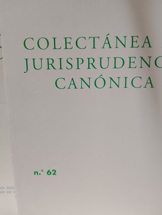 JURISPRUDENCIA CANONICA , VARIOS NUMEROS