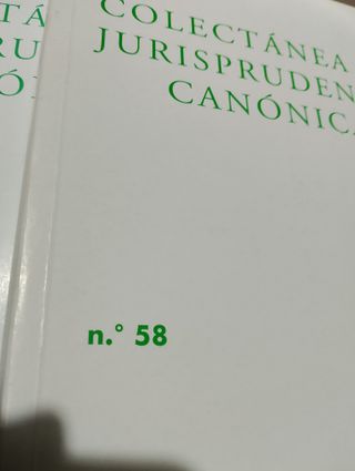 JURISPRUDENCIA CANONICA , VARIOS NUMEROS