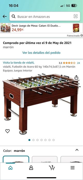 Futbolin de amazon